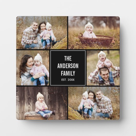 Moderne, speciaal gepersonaliseerde plaquette met  fotoplaat (Voorkant)