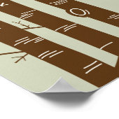 Moderne, speciaal voor bossen ontworpen wandkunst poster (Hoek)