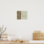 Moderne, speciaal voor bossen ontworpen wandkunst poster (Keuken)