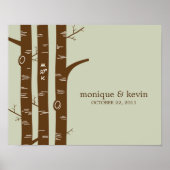 Moderne, speciaal voor bossen ontworpen wandkunst poster (Voorkant)