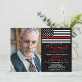 Moderne speciale brandweerman aangepaste fotoaflos kaart (Staand voorkant)