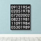 Moderne speciale datums canvas afdruk (Insitu (Houten vloer))