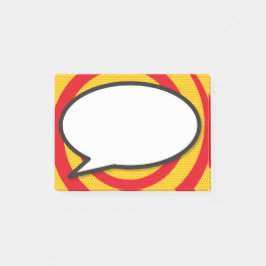 Moderne Speech Bubble Funny Comic Book Post-it® Notes