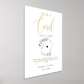 Moderne speelkaarten bruiloft gastenboek teken (Laagn)