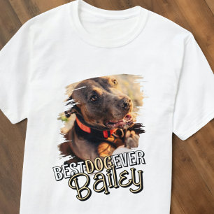 Moderne Speelse Cool Grunge Custom Huisdier Hond F T-shirt