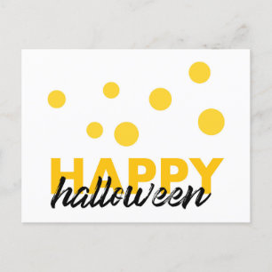 Moderne, speelse design van Happy Halloween Feestdagenkaart