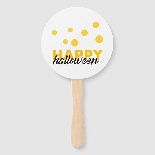Moderne, speelse design van Happy Halloween Handwaaier (Voorkant)