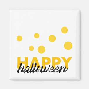 Moderne, speelse design van Happy Halloween Magneet
