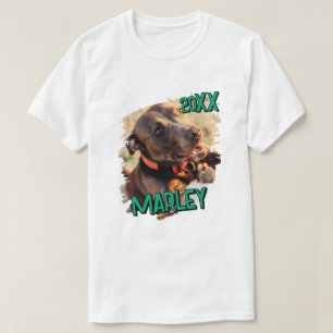 Moderne speelse eenvoudige grunge aangepaste huisd t-shirt