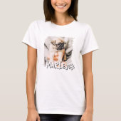 Moderne speelse eenvoudige grunge aangepaste huisd t-shirt (Voorkant)