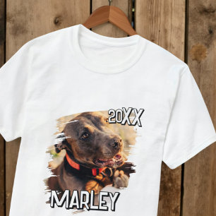 Moderne speelse eenvoudige grunge aangepaste huisd t-shirt