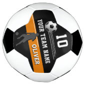 Moderne Speler Naam Nummer Team Voetbal (Gedraaid)