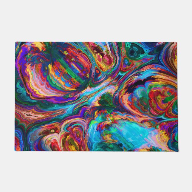 Moderne spiegel van verf deurmat (Voorkant)