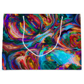 Moderne spiegel van verf groot cadeauzakje (Voorkant)