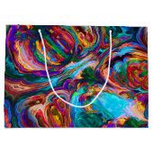 Moderne spiegel van verf groot cadeauzakje (Achterkant)