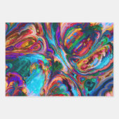 Moderne spiegel van verf inpakpapier vel (Voorkant 3)