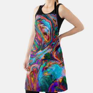 Moderne spiegel van verf schort