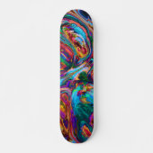 Moderne spiegel van verf skateboard (Voorkant)
