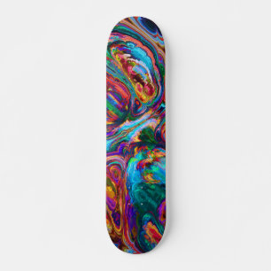 Moderne spiegel van verf skateboard
