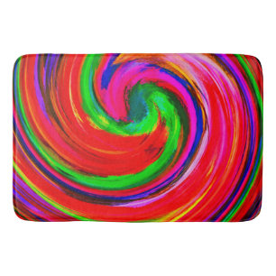 Moderne Spiraal Abstracte Kunst #12 Badmat