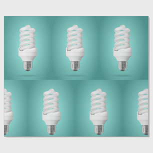 Moderne Spiraal Compacte Fluorescentielamp Cadeaupapier