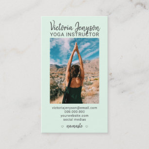Moderne spirituele de yogamunt van de visitekaartje