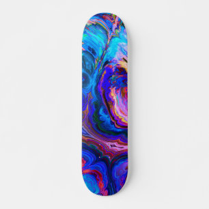 Moderne Splash van Paarse Hue Paints Skateboard