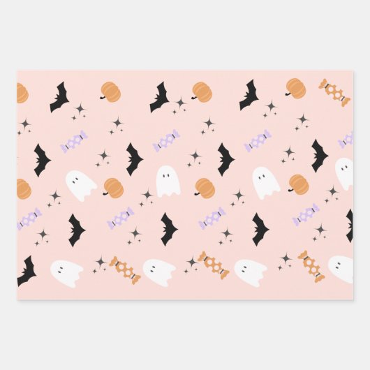 Moderne Spooktaculaire Halloween Party Inpakpapier Vel (Voorkant)