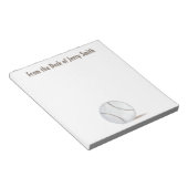 Moderne  sport Athletic Baseball Trendy Notitieblok (Schuin)