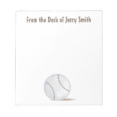 Moderne  sport Athletic Baseball Trendy Notitieblok (Voorkant)