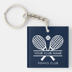Moderne sportclub naam Tennis Team Swag Sleutelhanger
