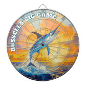 Moderne sportvisser Marlin Dartbord (Voorkant)