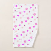 Moderne Spring aqua dégradé de la flore violette m (Serviette à main)