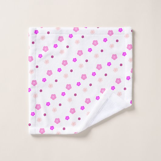 Moderne Spring aqua dégradé de la flore violette m (Gant de toilette)