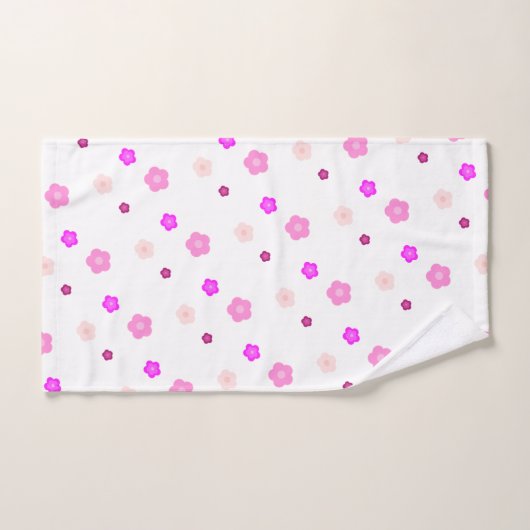 Moderne Spring aqua dégradé de la flore violette m (Serviette à main)