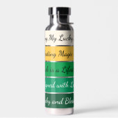 Moderne St. Patrick’s Day Gradiënt Waterfles (Links)