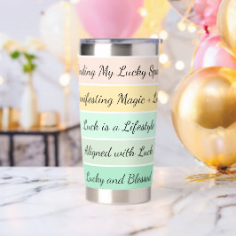 Moderne St. Patrick's Day-gradiënt Geïsoleerde Drinkbeker