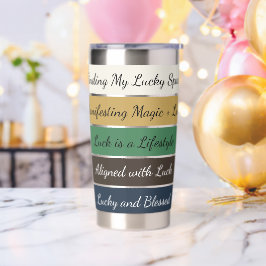 Moderne St. Patrick's Day-gradiënt Geïsoleerde Drinkbeker
