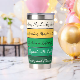 Moderne St. Patrick's Day-gradiënt Geïsoleerde Drinkbeker