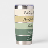 Moderne St. Patrick's Day Gradiënt Geïsoleerde Drinkbeker (Voorkant)