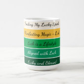 Moderne St. Patrick's Day Gradiënt Koffiemok (Center)