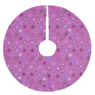 Moderne staarten, Violet, Plum en Pink Kerstboom Rok