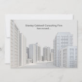 Moderne Stadsarchitectuur Custom Business Moving Aankondiging (Voorkant)