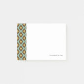 Moderne stammenikat blauw geel modern post-it® notes (Voorkant)
