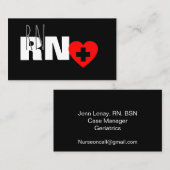 Moderne standaardVisitekaartje voor urse rode hart Visitekaartje (Voorkant / Achterkant)