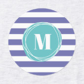 Moderne stapes voor monogram labels (Design 1)