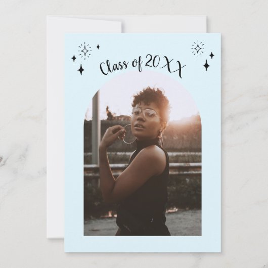 Moderne Stars Lycée Faire-part de diplôme (Dos)