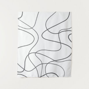Moderne, stedelijke, abstracte patronen. Valse gol Wandkleed