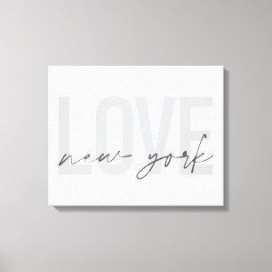 Moderne, stedelijke, coole vormgeving van Love New Canvas Afdruk