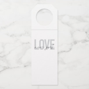 Moderne, stedelijke, coole vormgeving van Love New Flessenhanger